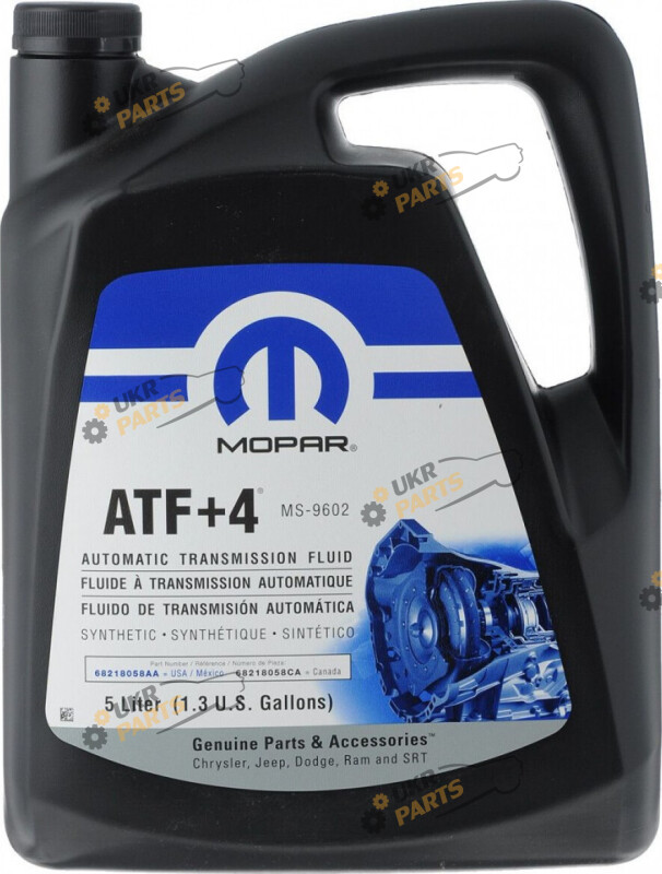 Масло трансмиссионное Mopar ATF +4 5 л (68218058AA)