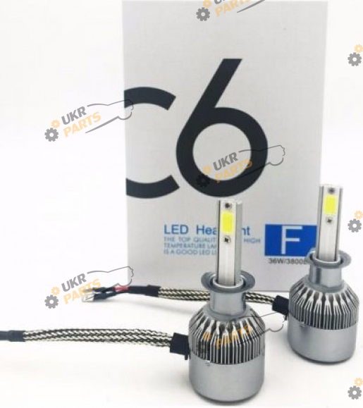 LED лампа HeadLight C6 12v COB H1 30 Вт (00-00007376)