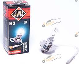 Галогеновая лампа AWM 12V 55W (PK22S) H3 1 шт (410300002)