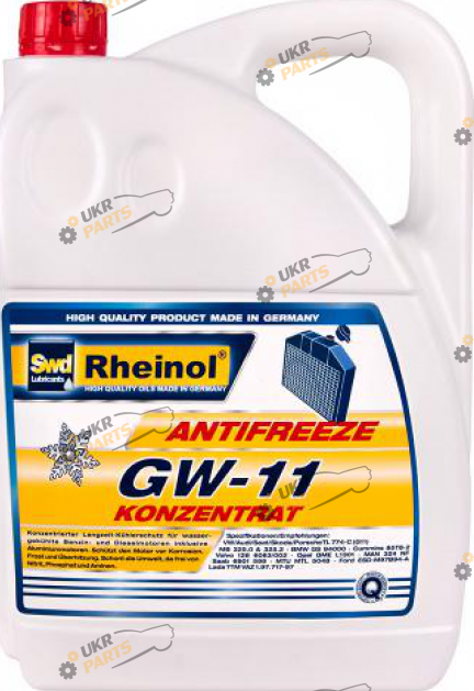 Концентрат антифриза Rheinol G11 синий 5 л (GW11 Konz 5L39122,580)