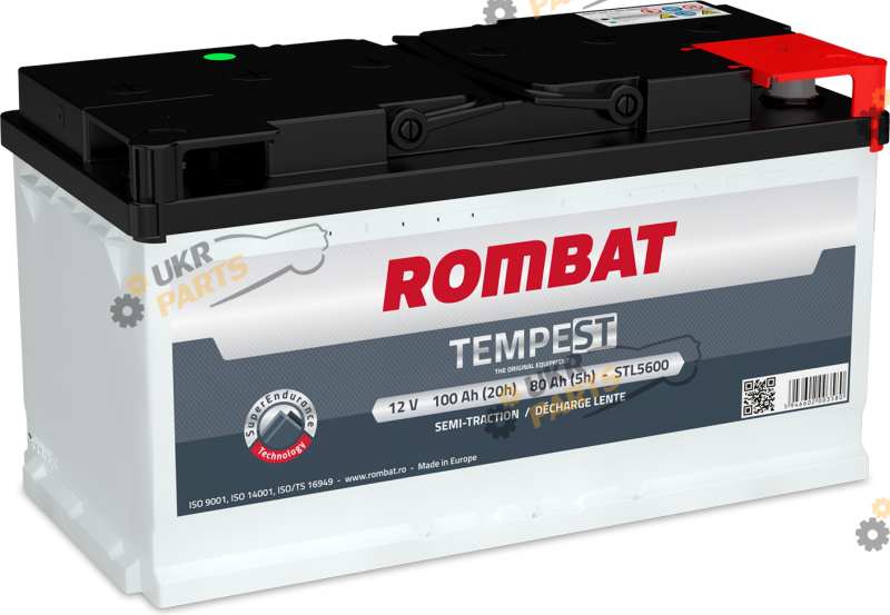 Автомобильный аккумулятор Rombat TEMPEST SEMI-TRACTION 100 Ач (STL5600)