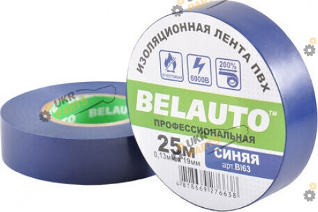Изолента БЕЛАВТО синяя 25 м / 19 мм (BI63)