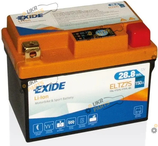 Мотоциклетный аккумулятор Exide 2.4 Ач (ELTZ7S)