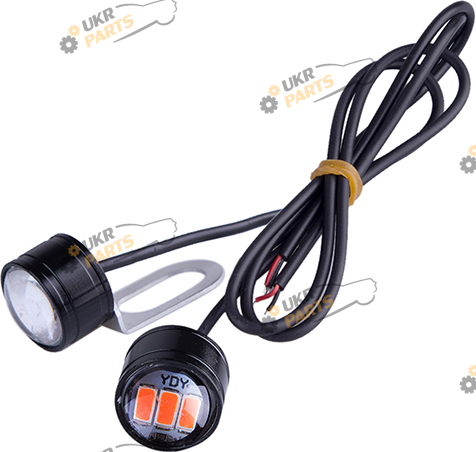 Болт крепления номера AG с подсветкой 5630-3SMD 12V 2шт. черные Red (60348)