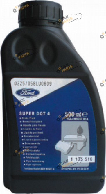 Тормозная жидкость Ford DOT 4 BRAKE FLUID 0.5 л (1 135 520)