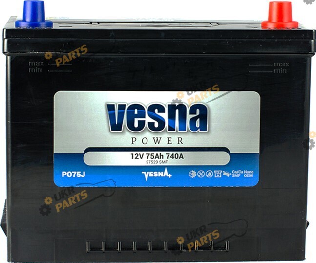 Автомобильный аккумулятор Vesna NEW!!!! Power Euro 75 Ач (415975)