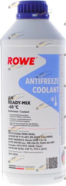 Антифриз Rowe G11 синий 1.5 л (21074-0015-99)
