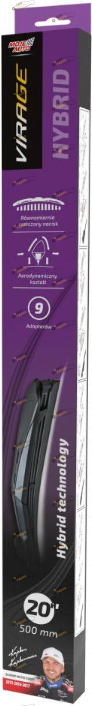 Дворник Virage Hybrid 500 мм с адаптерами (92-H20)