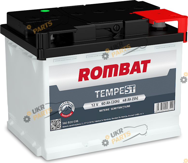 Автомобильный аккумулятор Rombat TEMPEST SEMI-TRACTION 60 Ач (STL2560)