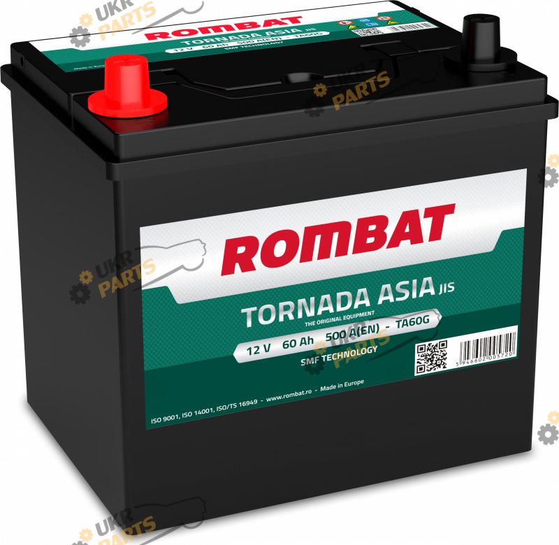 Автомобильный аккумулятор Rombat TORNADA ASIA 60 Ач (TA60G)