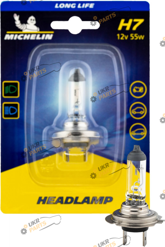 LED лампа Michelin LONG LIFE H7 55 Вт (73600)