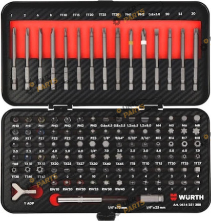 Набор бит Wurth 1/4