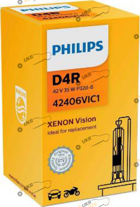 лампа Ксенон Philips Vision D4R 5000 K (29531)