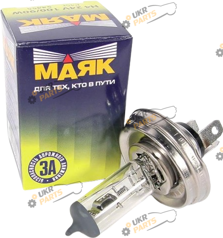Галогеновая лампа Маяк P45t 75/70W H4 1 шт (54435)