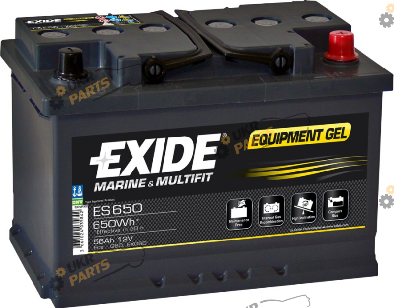 Аккумулятор для водного транспорта Exide 56 Ач (ES650)