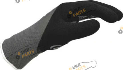 Перчатки черно-серые зимние TIGERFLEX THERMO, покриття латекс, пара (0899404031)