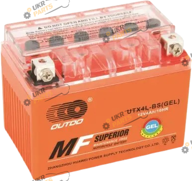 Мотоциклетный аккумулятор Outdo 4 Ач (UTX4L-BS GEL)