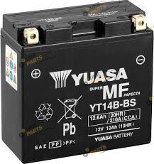 Мотоциклетный аккумулятор Yuasa МОТО MF VRLA Battery 12.6 Ач (YT14B-BS)