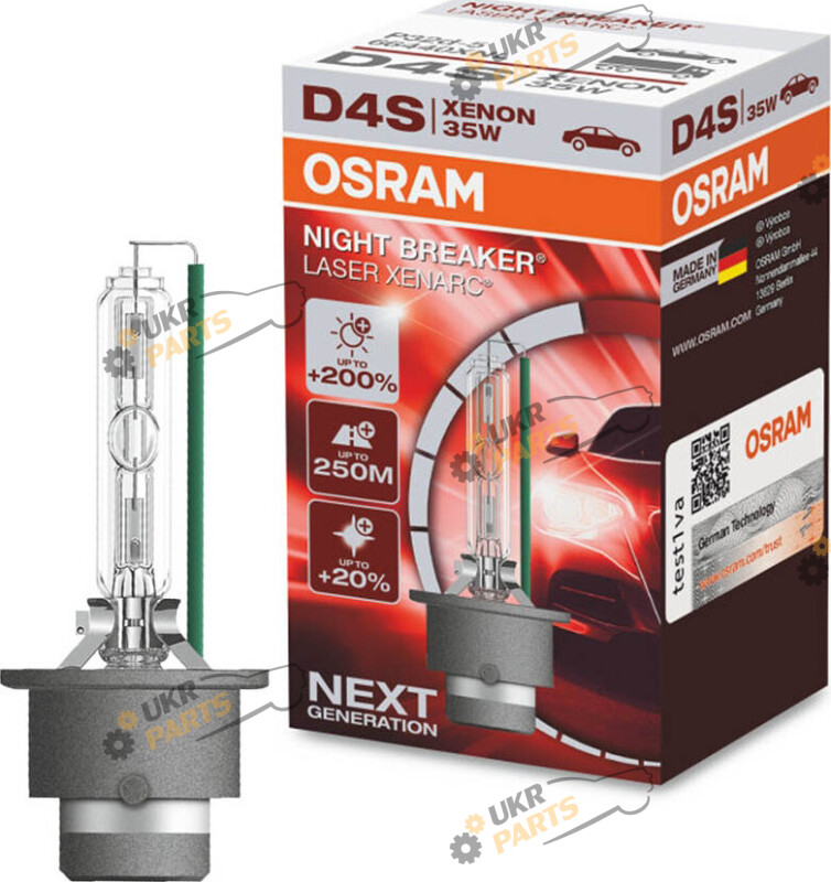 лампа Ксенон Osram XNL Night Breaker Laser +200% D4S (66440 )