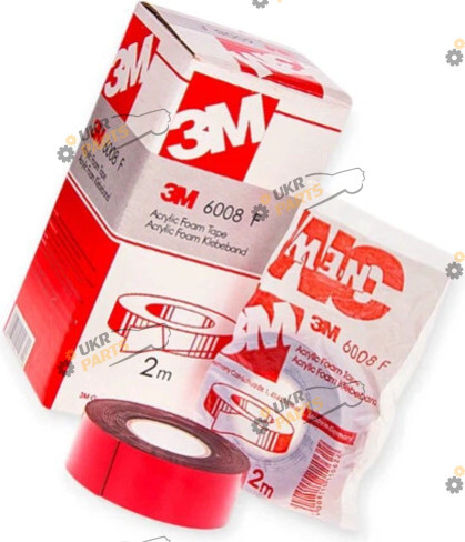 Двухсторонний Скотч 3M 2 м / 40 мм (2м х 40мм  серый)