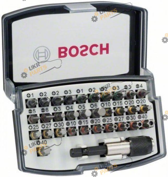 Набор бит Bosch Extra Hard с магнитным держателем, 32 шт (2607017319)