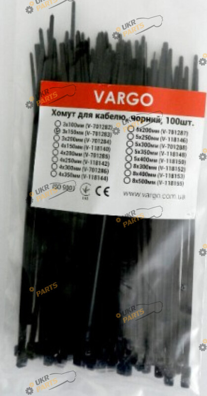 Набор стяжек Vargo 100 штук 4х200мм (701285)