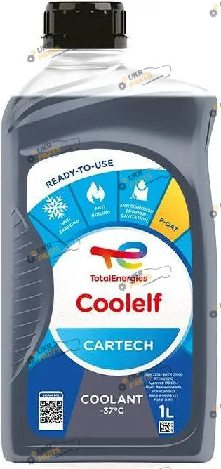 Антифриз Total COOLELF CARTECH синий 1 л (COOL CAR -37 1L)