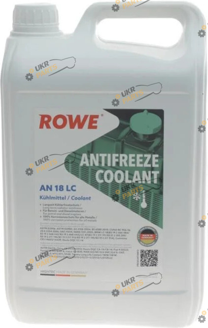 Концентрат антифриза Rowe HIGHTEC G12+ зелёный 5 л (21133-0050-99)