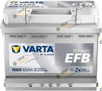 Автомобильный аккумулятор Varta Dynamic EFB 60 Ач (560500064K262)