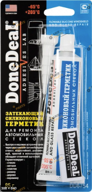 Герметик для стекол и фар DoneDeal 85 мл прозрачный (DD6754)