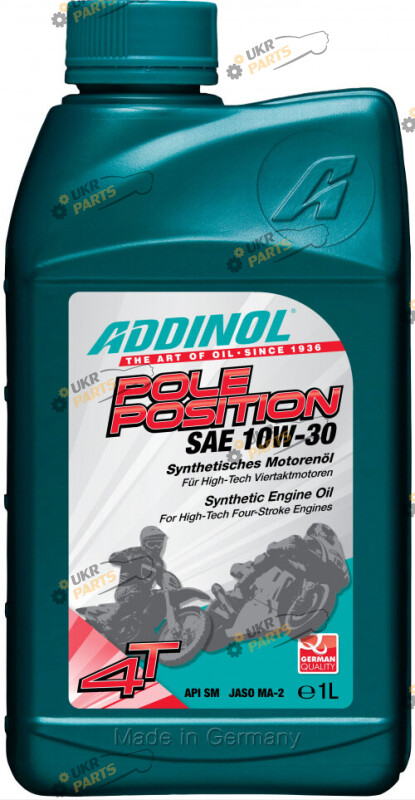 Моторное масло Addinol Pole Position 10W-30 1 л (4014766073372)