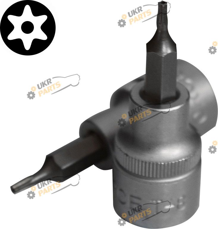 Головка Torx T Force квадрат 3/8