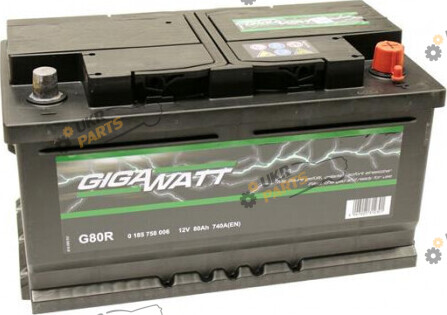 Автомобильный аккумулятор Gigawatt R+ 740 А 80 Ач (0185758006)