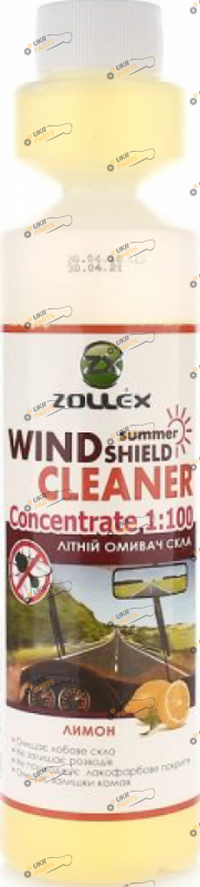 Жидкость омывателя концентрат летняя Zollex ZC-625 лимон 0.25 л (3070653)