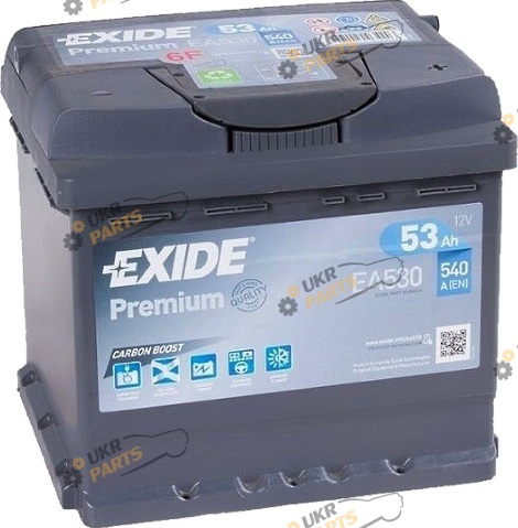 Автомобильный аккумулятор Exide PREMIUM (EA530) 540 А 53 Ач (EA530)