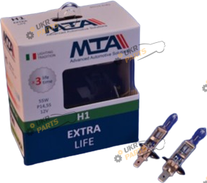 Галогеновая лампа MTA Extra Life H1 2 шт (80115 ELB2)