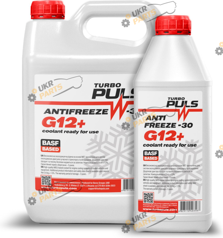 Антифриз TURBO PULS G12+ красный 4 л (TPR-4)