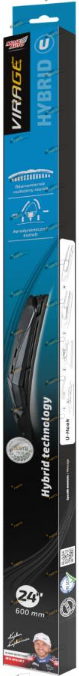 Дворник Virage Hybrid c адаптером типу U 600 мм (92-HU24)