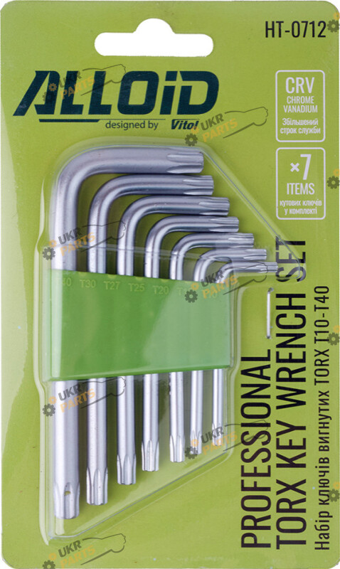 Набор шестигранников Alloid torx. 7 пр. t10 -t40 7 шт (НТ-0712)