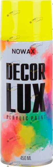 Аэрозольная краска NOWAX DECOR LUX желтый 450 мл (NX48020)