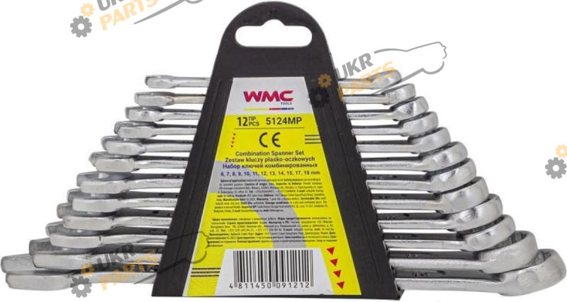 Набор рожковых-накидных ключей WMC Tools 6 мм 12 шт (5124MP)