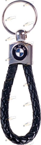 Брелок для авто Vitol BMW кож.зам плетёный (48668)
