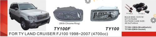 Фара противотуманная DLAA Toyota LC FJ100 1998-2007 (TY-100F-W)
