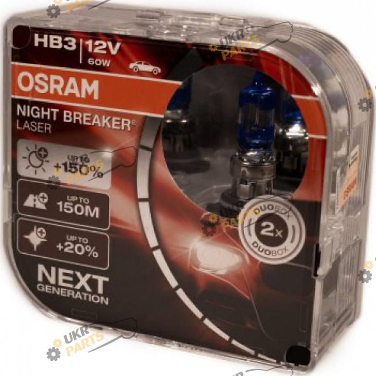 Галогеновая лампа Osram Night Breaker Laser NG +150% HB3 2 шт (28434)