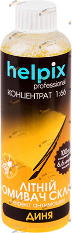 Жидкость омывателя концентрат летняя HELPIX Дыня 0.1 л (52053)