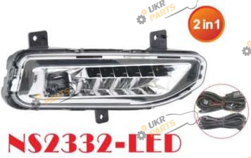Фара противотуманная Vitol 19 Вт Nissan Cars 2017- (NS-2332-LED 3в1)