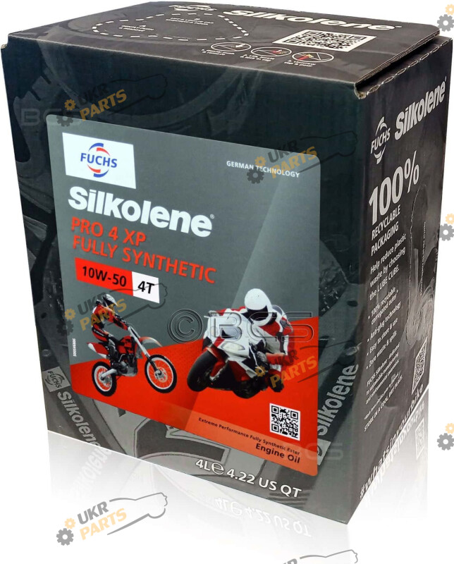 Моторное масло Fuchs Silkolene Pro 4 XP 10W-50 4 л (600757120)