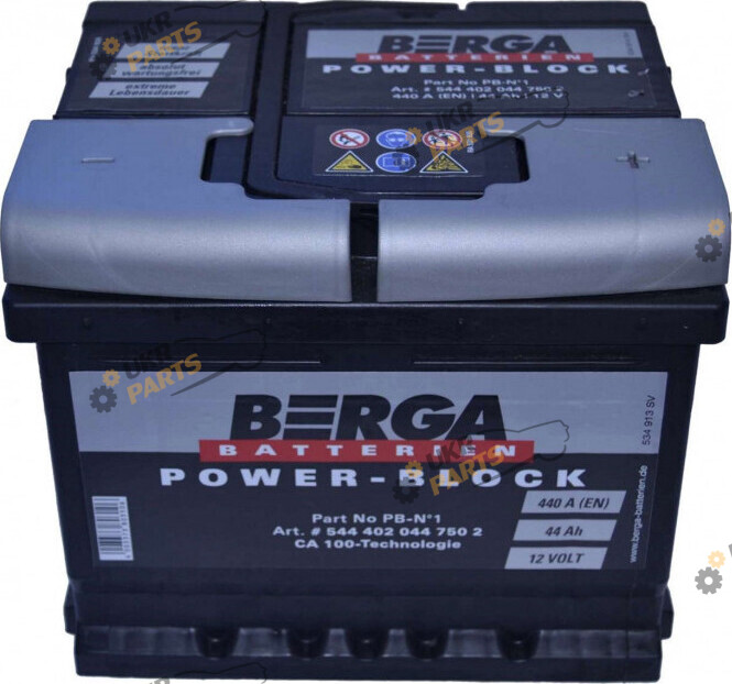 Автомобильный аккумулятор BERGA Power Block Ев (-/+) 44 Ач (544402044)
