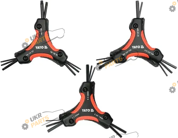 Набор шестигранников Yato в держателе, HEX H1.5-H6, TORX T9-T40 26 шт (YT-05644)