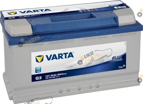 Автомобильный аккумулятор Varta Blue Dynamic Ев (-/+) G3 95 Ач (595402080)